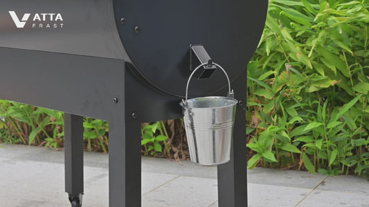 Upgraded Grease Bucket with Silicone Liner | BBQ Grill Accessories Compatible with Traeger, Pit Boss, Z Grills & Recteq